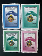 Tchad Chad Tschad 1998 Mi. 1667 - 1670A Protection De La Couche D'Ozone Ozonschicht Layer Oiseaux Vogel Bird - Altri & Non Classificati