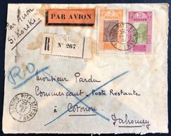 Guinée, Divers Sur Enveloppe (Recommandée) De PITA 25.2.1937 + Premier Vol - Voir Verso - (B4661) - Briefe U. Dokumente