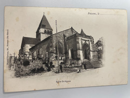 CPA Précurseur - 52 - POISSONS - Eglise Saint Aignan - Poissons