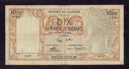 ALGERIE - 10 NOUVEAUX FRANCS - S.29-7-1960.S - B à TB - Algerien