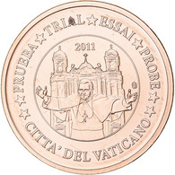 Vatican, Euro Cent, 2011, Unofficial Private Coin, FDC, Cuivre Plaqué Acier - Privatentwürfe