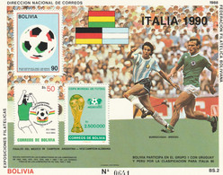 Bolivia - Football - World Cup - Calcio Italia 90'   2 Sheet   MNH - - 1990 – Italie