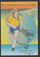 Brasile - Football - World Cup - Calcio Italia 90'  Sheet   MNH - - 1990 – Italie