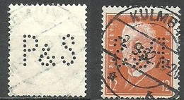 Germany; 1932 Issue Stamp "Perfin" - Perforiert/Gezähnt