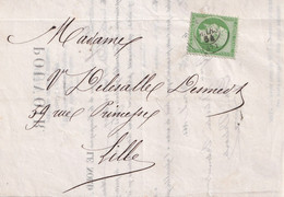 France N°20 - Sur Lettre - TB - 1862 Napoléon III