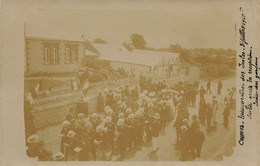 Cosmes * Carte Photo * Inauguration Des écoles Le 3 Juillet 1910 * école Des Garçons - Autres & Non Classés