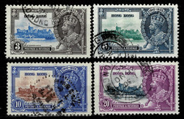 Hong Kong 1935  SG133/136 Silver Jubilee / Set Of 4  Used - Gebruikt