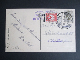 TX 35 Op PK Verstuurd Uit Dinant Naar Antwerpen - Briefmarken