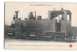 CPA 07 Machine N°63 Compound Articulée Systeme Pour Le Cie Des Chemins De Fer Departementaux - La Voulte-sur-Rhône