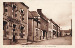 Voutré * La Rue Principale Du Village * Hôtel GOURBIL POIRIER - Sonstige & Ohne Zuordnung