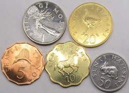 TANZANIA Different Years Set 5 Coins #btran - Tansania