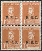 Argentina 1924 Sc OD337  Official Block MNH** - Dienstzegels