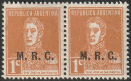 Argentina 1924 Sc OD337  Official Pair MNH** - Dienstzegels