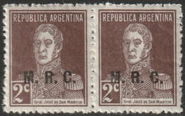 Argentina 1924 Sc OD338  Official Pair MNH** - Dienstmarken