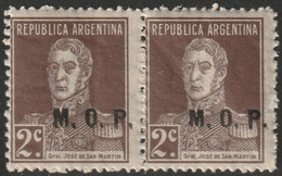 Argentina 1923 Sc OD292  Official Pair MNH** - Dienstmarken