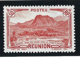 REUNION. (Y&T) 1933-38 - N°136.  * Salazie, Mare Aux Poules D'eau Et Piton D'Anchain *  50c   Neuf - Neufs