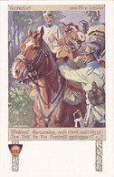 CPA ILLUSTRATIONS, SIGNED, KARL ALEX WILKE- SOLDIERS AND HORSES - Wilke, Karl Alex