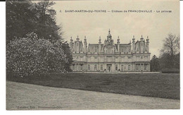 SAINT-MARTIN-du-Tertre (Yonne) : Château De FRANCONVILLE. Rivière Et Embarcadère. - Saint Martin Du Tertre