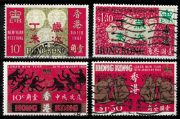 Hong Kong 1967/68  Chinese New Year: Year Of Ram & Monkey  VF Used - Gebraucht