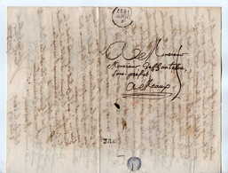 TB 4025 - 1827 - LAC - Lettre De Mr DESVIGNES à LA FLECHE Pour Mr LENOIR De CHANTELOU Sous - Préfet à MEAUX - 1801-1848: Précurseurs XIX