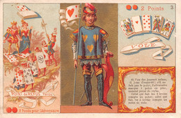 ¤¤   -   Lot De 2 Chromos  -  Jeux De Cartes à Jouer   -  Roi Et Reine De Coeur  -   ¤¤ - Cartes à Jouer