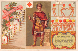 ¤¤   -   Lot De 2 Chromos  -  Jeux De Cartes à Jouer   -  Roi Et Reine De Careau -   ¤¤ - Cartes à Jouer