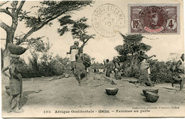 MAURITANIE CARTE POSTALE -SENEGAL -FEMMES AU PUITS DEPART PORT-ETIENNE 6 JANV 10 MAURITANIE POUR L'INDOCHINE - Brieven En Documenten