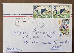 SENEGAL Poissons, Poisson, Fish, Peces Yvert N° 421 Sur Lettre Enregistrée Vers La France CAD 1979 (ESPADON) - Vissen