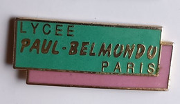 XX272 Pin's école Lycée Collège Paul Belmondo Sculpteur Paris 14 Qualité EGF Numéroté Achat Immédiat - Personnes Célèbres