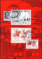 Danemark - Dänemark - Denmark CM 1981 Y&T N°733 à 734 - Michel N°MK730 à 731- EUROPA - Maximumkaarten