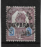 BRITISH LEVANT 1902 80pa On 5d SG 9 FINE USED - British Levant