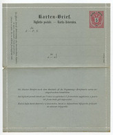 Austria 1880's Mint 5kr Coat Of Arms Letter Card / Kartenbrief (Ital.-Illyr.) - Carte-Lettere