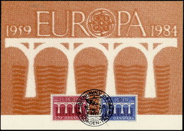 Danemark - Dänemark - Denmark CM 1984 Y&T N°809 à 810 - Michel N°MK806 à 807 - EUROPA - Maximum Cards & Covers