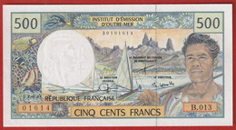 Polynésie Française - 500 FCFP - Alphabet B.013 / Signatures Severino-Redouin-Cornaill E - Neuf  / Jamais Circulé - Territori Francesi Del Pacifico (1992-...)