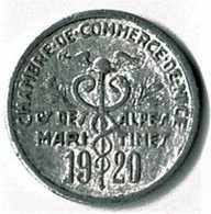 FRANCE / NECESSITE / CHAMBRE DE COMMERCE De NICE / 5 CENTIMES / 1920 / ALU / 0.84 G / 19 Mm - Monétaires / De Nécessité