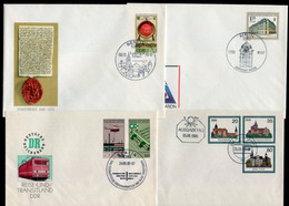 DDR (EAST GERMANY)  Ten Different Postal Stationery Envelopes Cancelled. - Sobres - Usados