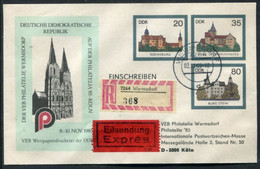 DDR (EAST GERMANY) 1985 Philatelia '85 Registered Express Cover. - Sobres - Usados