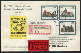 DDR (EAST GERMANY) 1985 MOPHILA '85 Registered Express Cover. - Umschläge - Gebraucht