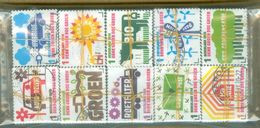 NEDERLAND SERIE 2732 - 2741 * KOMPLEET 100 SETS In BUNDELS BOTTES. CAT WAARDE EURO 500,00 - Used Stamps