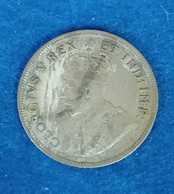 BRITISH EAST AFRICA ONE SHILLING KING GEORGE SILVER COIN 1921 - British Colony