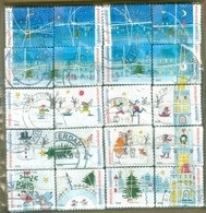 PAYS-BAS 2013 NVPH Nr 3113 - 3132 PUZZLE DE 20 NOEL EN BOTTES DE 100 SÉRIES * 2.000 TEMBRES  CHRISTMAS WEIHNACHTEN SERIE - Gebraucht