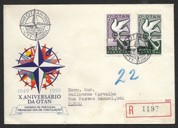 Portugal OTAN  FDC Recommandée 1960 NATO Registered FDC 1960 - OTAN