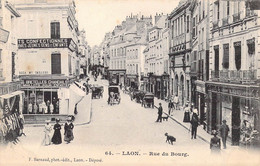 FRANCE - 02 - Laon - Rue Du Bourg - Animée - Carrosse - Chevaux - Chiens - Carte Postale Ancienne - Laon