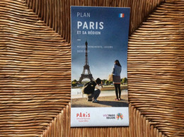 Plan PARIS Et Sa REGION  Musees  Monuments  Loisirs  PARIS AÉROPORT  2020-2021 - Europa