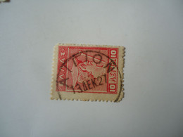 GREECE POSTMARK  ΑΙΓΙΟΝ 1927 - Postmarks - EMA (Printer Machine)