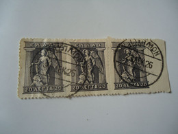 GREECE POSTMARK      SE TENANT 3 ΝΑΥΠΛΙΟΝ 1926 - Marcofilia - EMA ( Maquina De Huellas A Franquear)