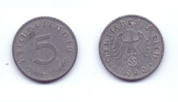 Germany 5 Reichepfennig 1940 F WWII Issue - 5 Reichspfennig