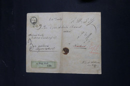 TCHÉCOSLOVAQUIE - Devant D'enveloppe En Recommandé De Prag, Affranchissement 5kr De 1870 -  L 141733 - ...-1918 Prefilatelia