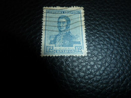 Republica Argentina - Général José De San Martin - 12 Centavos - Yt 141 - Bleu - Oblitéré - Année 1908 - - Usati