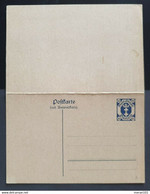 DANZIG 1921, Antwort Postkarte P18 Ungebraucht - Postal  Stationery
